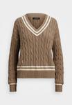 Джемпер Lauren Ralph Lauren TEDURPH-LONG SLEEVE-PULLOVER, Adirondack Heather/Cream/Beige - фото 4