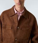 Замшевая куртка Ami Paris, Noisette - фото 6