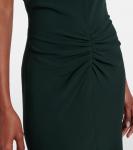 Собранное платье миди Victoria Beckham, Dark Pine - фото 5