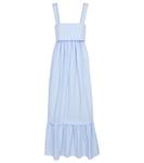 Платье макси из хлопкового поплина Chloé, Pure Blue - фото