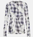 Клетчатый прозрачный топ деворе Y/Project, Blue Print - фото