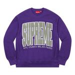 Свитер Supreme Cities Arc Crewneck, Purple - фото
