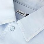 Рубашка с анаграммным принтом LOEWE, синий - фото 6