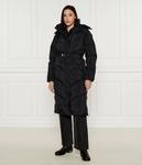 Пальто женское Desigual Копенгаген стеганое с поясом и капюшоном, черный - фото