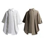 Dangertiger Рубашка унисекс, Черный + Хаки (2 шт.) - фото 5