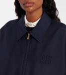 Блузон из мохера и шерсти Miu Miu, Blue - фото 4