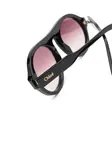 Солнцезащитные очки-пилоты с эффектом градиента Chloé Eyewear, черный - фото 3