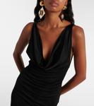 Платье миди с драпировкой Saint Laurent, Noir - фото 4