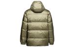 Куртка mid-length printed down puffer jacket 'metallic green' Converse, зеленый - фото 2