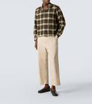 Вудкрест клетчатая шерстяная фланелевая рубашка-оверсайз Bode, Brown - фото 2