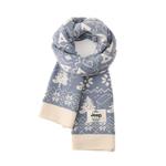 Jeep Плед из плюшевой пряжи унисекс, Letter Tree Light Blue - фото