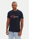 Футболка обычного кроя Signature Dna DM0DM20817 Tommy Jeans, синий - фото
