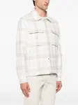 Клетчатая рубашка Eleventy, белый - фото 3