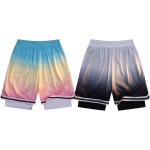 Баскетбольные шорты унисекс Dbd Wh, Градиент бело-черный - фото 17