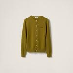 Кашемировый кардиган Miu Miu, зеленый - фото