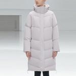 Пуховик женский серый Anta - фото 2