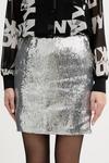Юбка DKNY, серебряный - фото