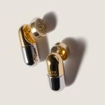 Металлические серьги MIU MIU, золото/сталь - фото 2