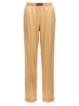 Шелковые брюки TOM FORD, бежевый - фото