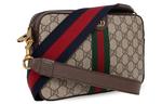Сумка через плечо Ophidia Canvas с кожаной отделкой, унисекс GUCCI, box(basic set+box) - фото 3