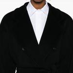 Макс Мара Мадам Двубортное Пальто MaxMara, Черный - фото 8