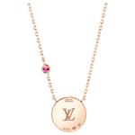 LOUIS VUITTON Цветочный BB 18K Gold Колье Женское Pink - фото 6