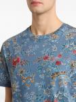 Футболка с цветочным принтом ETRO, синий - фото 3