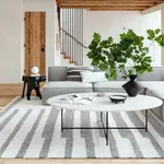 Коврик из хлопка и шерсти Hyperion Tasseled nuLOOM, 76x244 см, светло-бежевый - фото 7