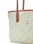 Сумочка Th Monoplay Leather Mini Tote AW0AW17415 Tommy Hilfiger, зеленый - фото 2