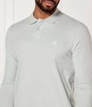 Рубашка поло прохожий Slim fit Boss Orange, серый - фото 4