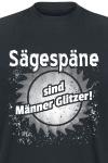 Футболка Beruf & Karriere Sägespäne sind Männer Glitzer!, черный - фото 2