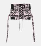 Мини-юбка lethal на шнуровке из твила Knwls, розовый - фото