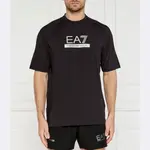 Футболка EA7 Standard Fit, черная - фото