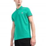 Футболка поло мужская зеленая Moncler - фото 5