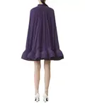 Короткое платье из шармеза Lanvin, фиолетовый - фото 3
