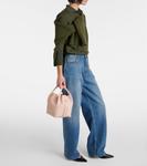 Сумка-шоппер Bale Small из кожи Loro Piana, Condoglia Marble - фото 5