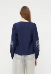 Блузка вманья Vero Moda, Navy Blazer/Cloud Dancer - фото 3