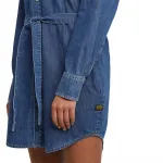 Платье G-Star Belted short sleeve short, синий - фото 5