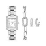 MICHAEL KORS Часы Petite Emery Silver Tone Watch And Jewelry Gift Set - фото 4