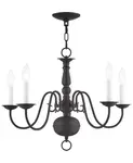 Люстра Williamsburg на 5 ламп Livex, bronze - фото