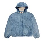 Куртка Supreme Faux Shearling Lined Bomber Jacket, Denim - фото