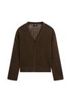 Кардиган Massimo Dutti BUTTONED V-NECK WITH LONG SLEEVES, Brown - фото 6