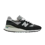 Кроссовки 998 Made in USA, цвет Black Silver - фото