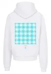 Толстовка F4NT4STIC "Houndstooth Negative", принт, белый - фото 2