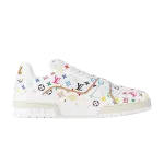 Кроссовки Takashi Murakami x Louis Vuitton Trainer 'White', белый - фото