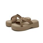 DAPHNE Слипоны Slide для женщин Apricot Khaki - фото 4