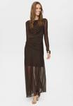 Платье Nümph Maxi dress, Black Coffee/Dark Brown - фото 2