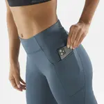 Колготки Salomon женский Cross Warm 28", синий - фото 4