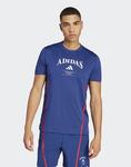 Футболка performance Designed-for training legacy Adidas Performance, темно-синий/белый - фото 4