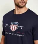 Футболка regular fit Gant, темно-синий - фото 4
